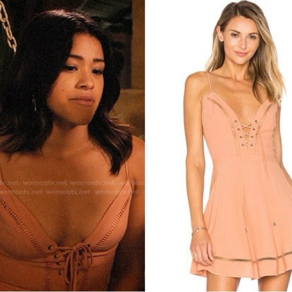 Lovers + Friends | Sadie Mini Dress | Peach - Picture 1 of 4